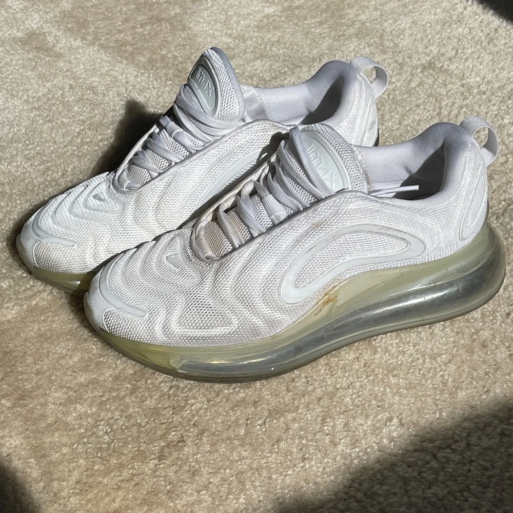 Nike White Air Max with Transparent Sole